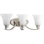 Three Light Bath Vanity-brushed Nickel Finish 70-BEL-1803358 Bailey Street. Fixed Price $108.95.