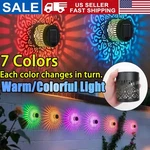 Solar Mandala Wall Light Outdoor Garden Fence Projector Lamp Patio Ambient Decor. Fixed Price $15.56.