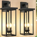 Large 22" Black Waterproof Outdoor Wall Sconce Lights For Porch & House. Fixed Price $296.99.