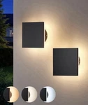 Edishine 2-PACK Modern Led Wall Lights, IP65 Aluminum, 3000K-5000K, Black. Fixed Price $44.99.