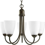 Progress Lighting, 5 21" Wide Chandelier, Antique Bronze. Fixed Price $59.99.