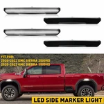 4X Smoked White Led Front&rear Side Marker Lights For Gmc 20-23 Sierra 2500 3500. Fixed Price $59.84.