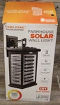 Gama Sonic Farmhouse 1-LIGHT Black Solar Outdoor Wall Sconce GS-130. Fixed Price $95.99.