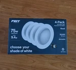 Feit Electric 5-6" Led Recessed Downlight 4-PACK Color Choice Dimmable 75W Retro. Fixed Price $19.99.