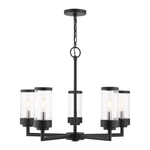 Livex Hillcrest Light Outdoor Chandelier, Textured Black/clear 20725-14. Fixed Price $791.96.