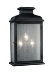 Feiss OL11104DWZ 3-LIGHT Outdoor Wall Lantern Sconce, Dark Zinc, Seeded Glass. Fixed Price $358.85.