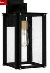Quoizel Lighting ROB8408MBK Robbins - 1 Outdoor Wall Lantern Industrial. Fixed Price $35.00.