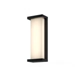 SET/2 Kuzco Bravo 14" Led Exterior Wall Sconce, Black/frosted Pc EW70714-BK. Fixed Price $165.00.