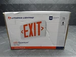 Lithonia Lighting Quantum Dual Voltage Indoor Led Lighted Emergency Exit Sign. Fixed Price $11.99.