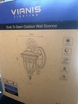Vianis Lights For House Dusk To Dawn, Black Porch Outdoor, Wat.... Fixed Price $20.00.