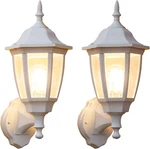 2-PACK Waterproof Outdoor Wall Lanterns With Bulbs For Porch & Garage. Fixed Price $99.99.