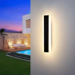 Ycmgead Outdoor Wall Light Modern Long Led Sconce Black Exterior Fixture. Fixed Price $84.45.