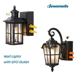 Edishine Porch Light With Gfci Outlet Dusk To Dawn Wall Waterproof Outside. Fixed Price $69.21.