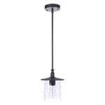 Craftmade Canon Light Outdoor Pendant, Midnight ZA3611-MN. Fixed Price $64.99.