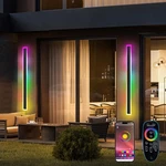 Outdoor Long Wall Lights, 23.6INCH Pack Rgb/warm/white Dimmable Modern .... Fixed Price $125.04.