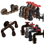 Retro Industrial Pipe Wall Sconce Lamp Steampunk Vintage Light Fixture. Fixed Price $40.59.