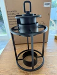 Monkfish Black Metal Outdoor Wall Lantern Sconce 2547-1W. Fixed Price $45.00.