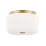 -two Light Flush Mount STYLE-10 Inches Wide By 6.25 High-aged Brass. Fixed Price $184.00.