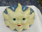 Vintage Wall Sconce Ceramic Light Justice Design Sunshine Face Rare Boho 91. Fixed Price $44.95.