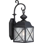 Nuvo Wingate Light 6" Outdoor Wall Fixture, Clear Glass, Text. Black 60-5621. Fixed Price $164.00.