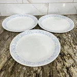 3 Corelle By Corning Sea Sand Light Blue W/ Beige Dinner Plates 10 1/4. Fixed Price $24.00.