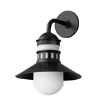 Black One Light Outdoor Wall Sconce From The Admiralty Collection. Fixed Price $158.00.