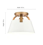Elk Lighting ELW82720-3-WHG Flush Mount Ceiling White Glass Gold 9.5 New. Fixed Price $38.81.