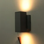 Hinkley 1872TT Kore 7" Tall Led Outdoor Wall Sconce Titanium, Showroom Model. Fixed Price $75.00.