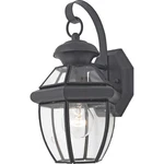 Quoizel NY8315 Black Newbury 1-LIGHT 12"H Outdoor Wall Sconce With Clear Glass. Fixed Price $70.39.