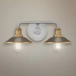 Hinkley Rigby 8 3/4" High Antique Nickel 2-LIGHT Wall Sconce. Fixed Price $279.00.