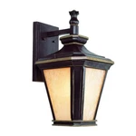 New Bel Air Lighting Hampton 1-LIGHT Brown And Gold Outdoor Wall Mount Lantern. Fixed Price $139.99.