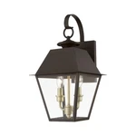 Livex Wentworth Light Outdoor Med Wall Lantern, Bronze/brass/clear 27215-07. Fixed Price $489.96.