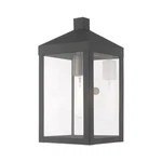 Livex Nyack 1 Light Outdoor Wall Lantern, Scandinavian Gray 20582-76. Fixed Price $297.96.