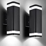 Wiselume Smart Rgb Outdoor Wall Lights, 2 Pack Color Changing Porch Cy. Fixed Price $128.99.
