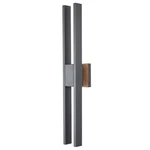 Abra Lighting 28" Twin Bar Wall Fixture, Black 50009ODW-MB-SLATE. Fixed Price $238.00.