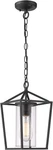 Emliviar Modern Outdoor Pendant 1-LIGHT Hanging Black New. Fixed Price $59.00.