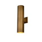 Vaxcel Chiasso 20"H Outdoor Wall Light, Warm Brass/gold - T0789. Fixed Price $139.99.