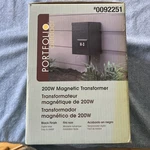 Portfolio Outdoor 200 Watt Magnetic Power Pack #0092251 Black Finish Low Voltage. Fixed Price $62.00.