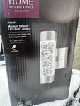 Nib Home Decorators Ansel Black Bubble Glass Led Outdoor Light Cylinder Sconce. Fixed Price $95.00.