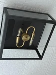 Hampton Bay Marion 12 In. 2-LIGHT Black Outdoor Ceiling Flush. Fixed Price $29.99.