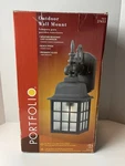 Outdoor Wall Mount Light 27453 Weatherized Black Finish Prismatic 1 Day Ship. Fixed Price $39.99.