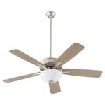 Quorum 4525-265 Ovation 52" Ceiling Fan With Led Lights, Satin Nickel. Fixed Price $261.05.