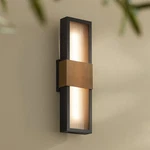 Possini Euro Radford 18"H Sand Black Brass Led Outdoor Wall Light. Fixed Price $224.99.