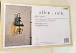 Allen + Roth Brayden 2-LIGHT 20.5IN Black Incandescent Outdoor Wall Read. Fixed Price $29.97.