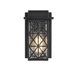 Elegant Lighting Wildey Outdoor Sconce, Black/clear - OD361W9BK. Fixed Price $84.00.