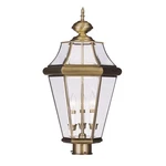Livex Lighting 2364-01 Georgetown Antique Brass Outdoor Post Top Lantern. Fixed Price $502.99.