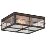 Nuvo Lighting Howell 2 Outdoor Flush Bronze With Copper 60-5834. Fixed Price $164.00.