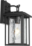 Dusk To Dawn Outdoor Wall Sconce, 12 Inch Exterior Mount Lantern. Fixed Price $49.99.