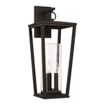 Capital Lighting Elliott Outdoor Wall Lantern, Black/clear - 948131BK. Fixed Price $298.00.