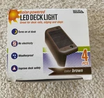 Maxsa 47332 Solar Powered Weatherproof Dusk To Dawn Lights For Deck Steps. Fixed Price $15.00.